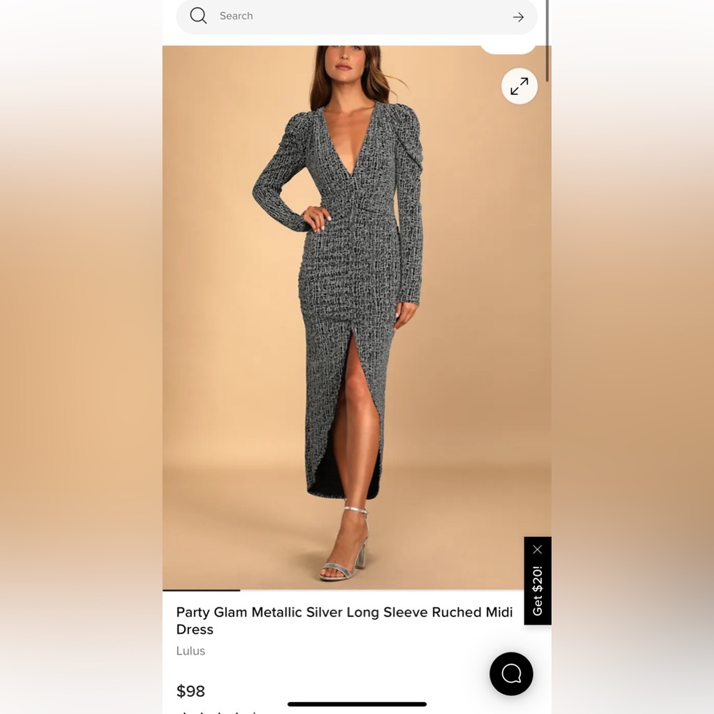 Lulu's Monochrome Long Sleeve Dress